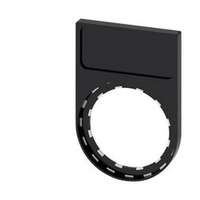 SIEMENS Felirati tábla tartó RSU1-hez d22 üres üres fekete téglalap 29.8mm x 44.8mm x SIRIUS ACT SIEMENS - 3SU1900-0AG10-0AA0