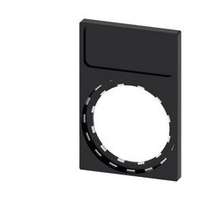 SIEMENS Felirati tábla tartó RSU1-hez d22 üres üres fekete téglalap 29.8mm x 44.8mm x SIRIUS ACT SIEMENS - 3SU1900-0AN10-0AA0