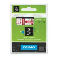 DYMO Feliratozó szalag poliészter fehér/ piros-betű 12mm x 7m UV-álló D1 45015 DYMO - S0720550