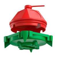 KAISER Födémdoboz 1-es kerek 60mm-átmérő műanyag zöld KAISER - 1249-50