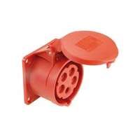 PCE Ipari dugalj beépíthető 3P+N+E 16A 400V(50+60Hz) piros egyenes IP44 műanyag 6h-pozíció PCE - 315-6