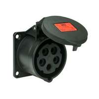 PCE Ipari dugalj beépíthető 3P+N+E 16A 400V(50+60Hz) piros egyenes IP54 műanyag 6h-pozíció PCE - 315-6x