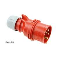 PCE Ipari dugvilla lengő 3P+E 16A 400V(50+60Hz) piros IP44 műanyag csavaros 6h-pozíció Shark PCE - 014-6