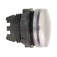 Schneider Jelzőlámpa fej d22 LED-hez kerek fehér magas 1-lámpa fekete IP66 Harmony XB5 Schneider - ZB5AV013