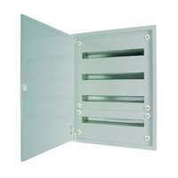 EATON Kiselosztó PE/N-sínnel acél 4x 24M süllyesztett szürke IP30 teli ajtó BF-U-4/96-G-C EATON - 283057