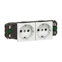 LEGRAND Mosaic 162/2 dugalj sínes földelt központi fedlap fehér IP40 csatornába DLP LEGRAND - 077402