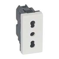 LEGRAND Mosaic 162 dugalj olasz P11 típus központi fedlap fehér IP41 modultartó csavaros LEGRAND - 077511