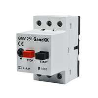 Ganz KK Motorvédő kapcsoló 4-6,3A-hő 4kA fix termomágneses csavaros GMV 25F Ganz KK - 400-2000-009