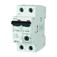 EATON Motorvédő kapcsoló sorolható 4-6.3A-hő 10kA fix mágneses csavaros Z-MS-6,3/2 EATON - 248397