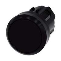 SIEMENS Nyomógombfej műanyag d22 lapos fekete visszaugró kerek SIRIUS ACT SIEMENS - 3SU1000-0AB10-0AA0