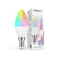Modee Okos LED lámpa B38 (Tuya Wi-Fi) gyertya 4,9W- 40W E14 470lm DIM 220-240V AC LED Smart Modee - MSL-C4,9WE14RGB