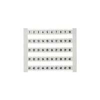 Weidmüller Sorkapocsjelölő lap 1-50 vízszintes fehér 5mm-modultáv DEK 5 FW 1-50 Weidmüller - 0473460001