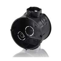 F-TRONIC Süllyesztett szerelvénydoboz 1-es kerek 80mm 65mm-átmérő fekete műanyag E106M25 F-TRONIC - 7310129
