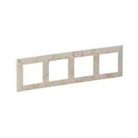 LEGRAND ValenaLife keret 4-es rokokó elefántcsont vízszintes és függőleges műanyag LEGRAND - 754114