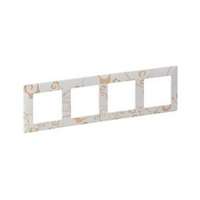 LEGRAND ValenaLife keret 4-es rokokó fehér vízszintes és függőleges műanyag LEGRAND - 754104