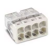 WAGO Vezetékösszekötő átlátszó 8-pólus 0.5-2.5mm2 24A 450V WAGO - 2273-208