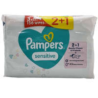 PAMPERS Pampers Nedves Törlőkendő 52db Sensitive 2+1