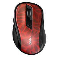 RAPOO RAPOO 184543, MULTIMODE "M500" BLUETOOTH + 2,4GHZ OPTIKAI EGÉR, PIROS