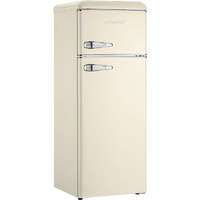 Snaigé Snaigé FR24SM RETRO felülfagyasztós bézs hűtőszekrény, LOW FROST, 147,5x56x63cm, 209 l, LED, E energiaosztály, +3 év alkatrészgarancia!