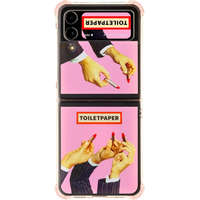 Samsung Samsung Galaxy Flip4 Toiletpaper rúzs mintás gyári tok, rózsaszín (GP-FPF721HICPY)