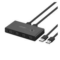 Ugreen Ugreen KVM USB-A switch, 2x4 USB-A 2.0, fekete