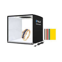 Puluz Puluz PKt3101B LED fénysátor + hátterek, 25cm, fekete