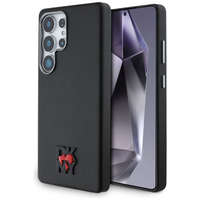 DKNY DKNY Leather Heart of NY Samsung Galaxy S25 Ultra hátlap tok, fekete