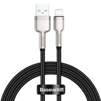 Baseus Baseus Cafule USB-Lightning kábel, 2,4A, 1 m, fekete