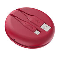Uniq Uniq Halo USB / Lightning MFi töltő- és adatkábel, 1.2m, piros