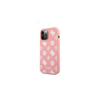 Guess Guess Liquid Silicone White Peony Apple iPhone 12 Pro Max hátlap tok, rózsaszín