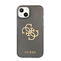 Guess Guess TPU Big 4G Full Glitter Apple iPhone 13 mini hátlap tok, fekete