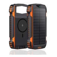 4smarts 4smarts TitanPack UltiMag napelemes külső akkumulátor, LED állapotjelzővel, zseblámpa funkcióval, 20000mAh, fekete