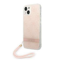 Guess Guess 4G Print Strap Apple iPhone 14 Plus hátlap tok, pink