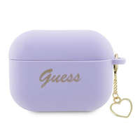 Guess Guess Silicone Charm Heart Apple AirPods Pro 2 tok , lila