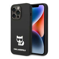 Karl Lagerfeld Karl Lagerfeld Silicone Choupette Body Apple iPhone 14 Pro Max hátlap tok, fekete