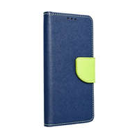 Utángyártott Fancy Samsung Galaxy S23 FE flip tok, kék / lime