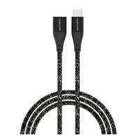 4smarts 4smarts Extension USB / USB-C hosszabbító kábel / adapter, 60W, 1.5m, fekete / szürke