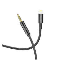 Hoco Hoco UPA19 Audio Jack 3,5mm - Lightning ( 8-pin ) kábel, 1m, fekete