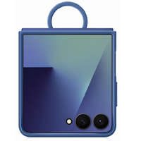 Samsung Samsung Galaxy Z Flip 7 Ring Silicone Cover gyári szilikon tok gyűrűvel, kék