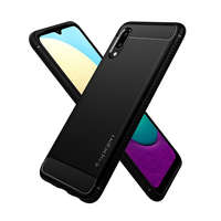 Spigen Spigen Rugged Armor Samsung Galaxy A02 tok, Matte Black, fekete