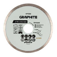 Graphite Graphite Gyémánt vágókorong 115x22.2mm, vizes