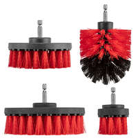 Graphite Graphite Tisztítókefe készlet fúró-csavarbehajtó gépekhez, 1/4"-os hatszög szár, 4db