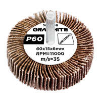Graphite Graphite Csapos lamellás korong 60x15x6mm, P60