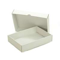 Fehér hullámkarton egymásba csúszó doboz 242x170x50MM