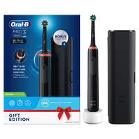Oral-B Oral-B PRO 3 3500 Black elektromos fogkefe - 2db Kefefejjel