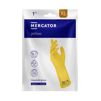 MERCATOR sárga háztartási gyumikesztyű, 1 pár - XL