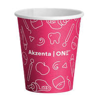 Akzenta ONE pohár fogászati motívumokkal 200ml 50db - pink