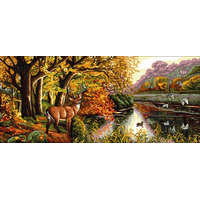 Számfestő Őszi kép - Royal Paris - Előfestett Gobelin Hímzőkanava 50x115 cm