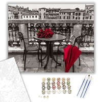 Creative Land Kft Szürke és Bordó Terasz - számfestő készlet