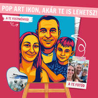 Creative Land Kft Számfestő Portré - Andy Warhol Stílusban (Klasszikus Szitanyomat stílus)